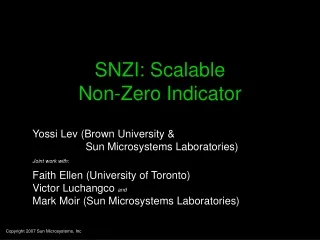 SNZI: Scalable Non-Zero Indicator