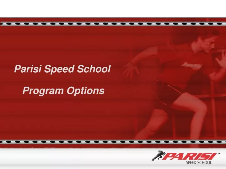 parisi speed school program options