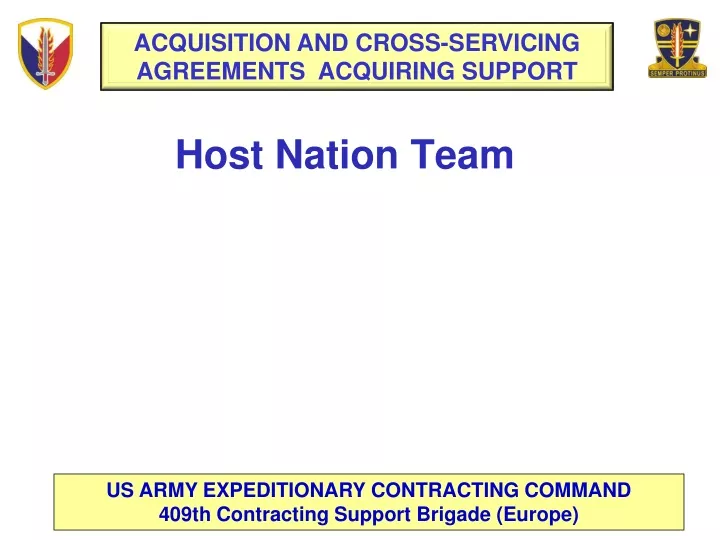 host nation team