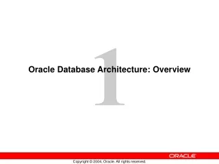 Oracle Database Architecture: Overview
