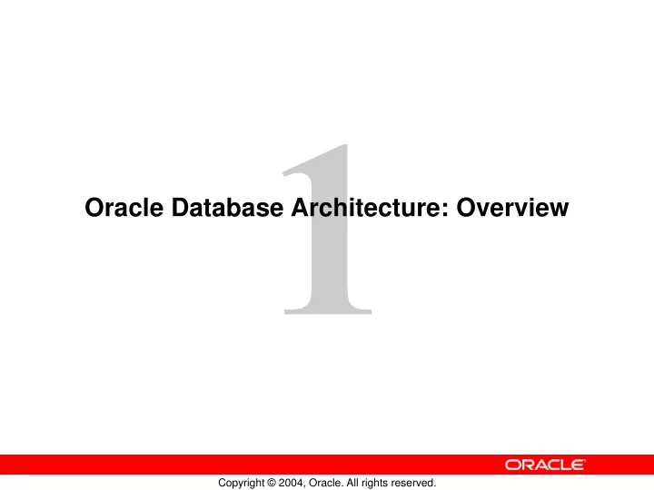 oracle database architecture overview