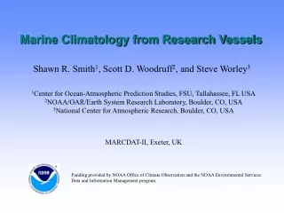 Marine Climatology from Research Vessels