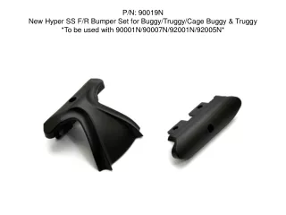 P/N: 90019N New Hyper SS F/R Bumper Set for Buggy/Truggy/Cage Buggy &amp; Truggy