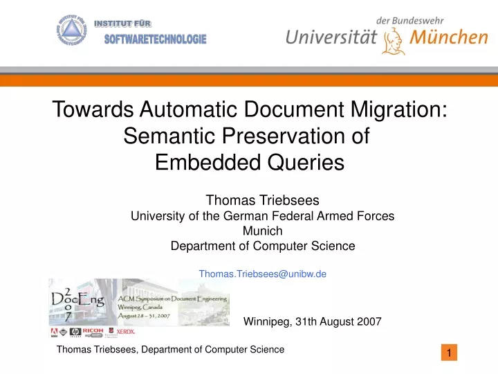 towards automatic document migration semantic