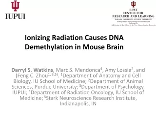 Ionizing Radiation Causes DNA Demethylation in Mouse Brain