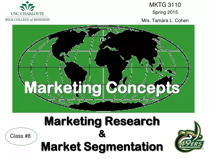 marketing concepts marketing research market segmentation