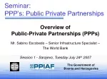 Overview of Public-Private Partnerships (PPPs) - slide 1