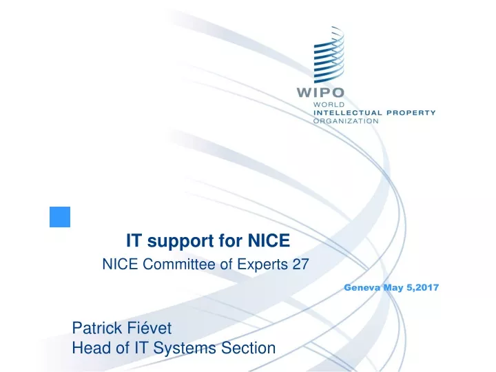 it support for nice nice committee of experts 27