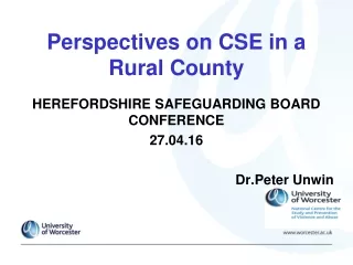 Perspectives on CSE in a Rural County