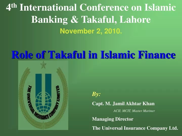 role of takaful in islamic finance