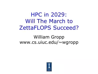 HPC in 2029: Will The March to ZettaFLOPS Succeed?