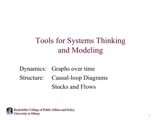 Tools for Systems Thinking and Modeling