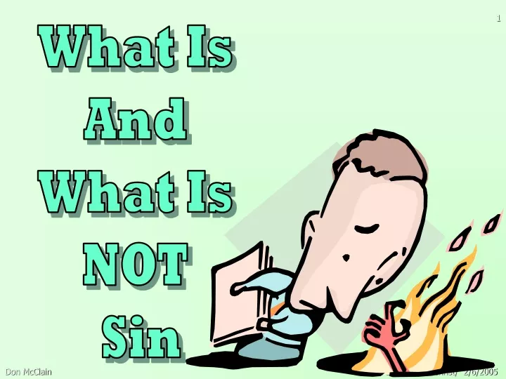 what is and what is not sin