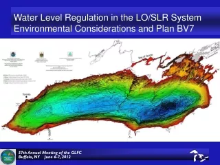 Water Level Regulation in the LO/SLR System Environmental Considerations and Plan BV7