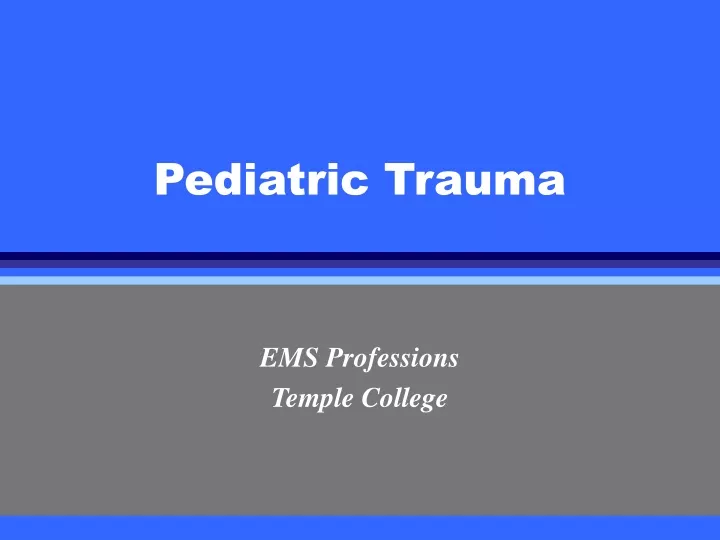 pediatric trauma