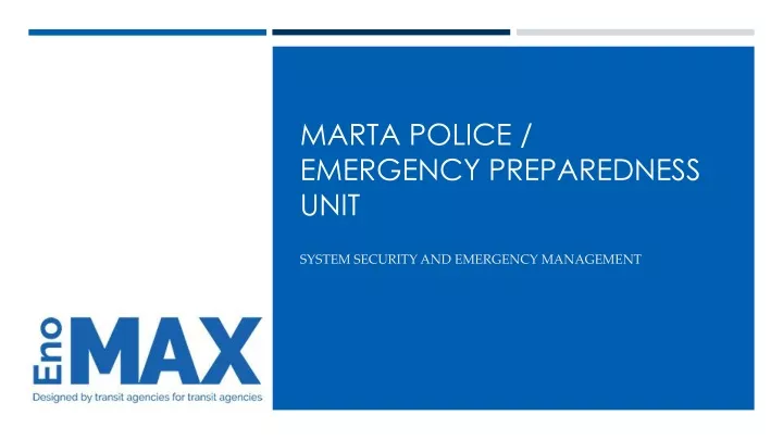 marta police emergency preparedness unit
