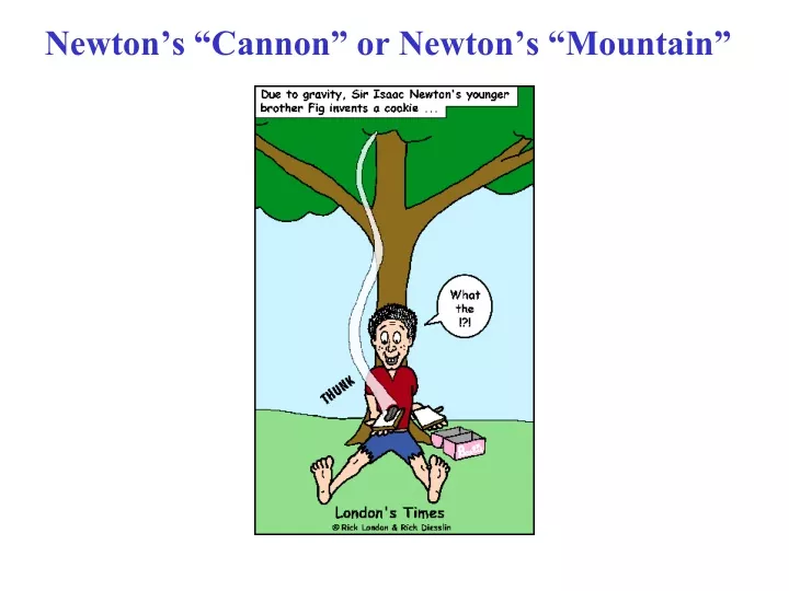 newton s cannon or newton s mountain