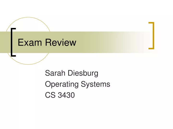 exam review