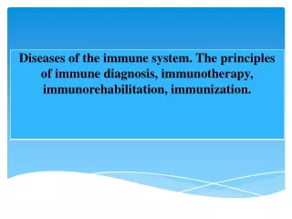 Causes for primary immunodeficiencies