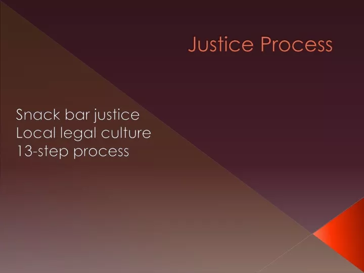 justice process
