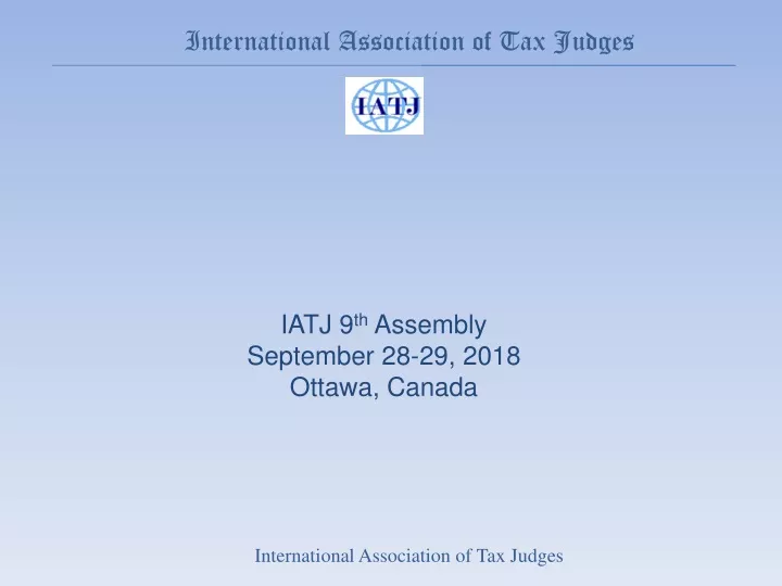 international association of tax judges