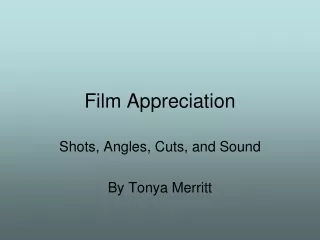 Film Appreciation