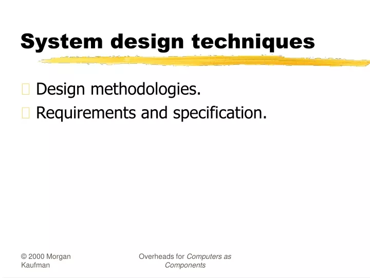 system design techniques