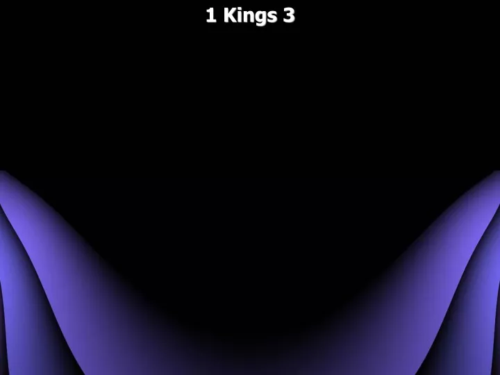 1 kings 3