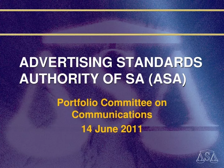 advertising standards authority of sa asa