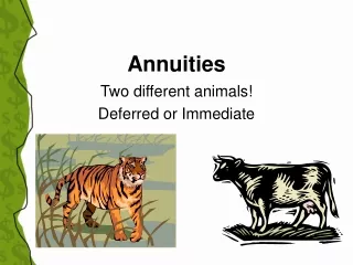 Annuities