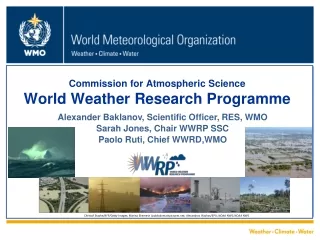 Commission for Atmospheric Science World Weather Research Programme