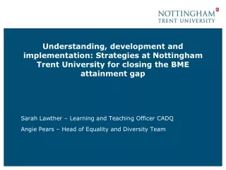 Sarah Lawther – Learning and Teaching Officer CADQ