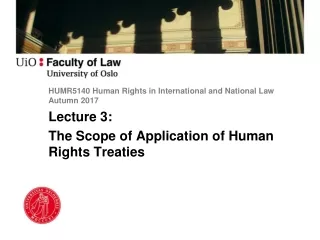 HUMR5140 Human Rights in International and National Law Autumn 2017