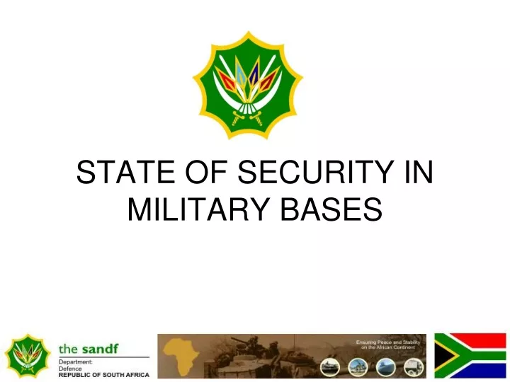 state of security in military bases