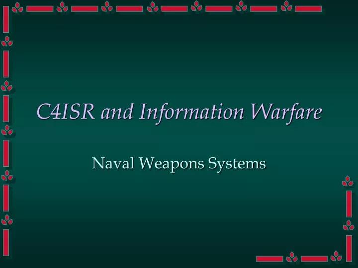 c4isr and information warfare