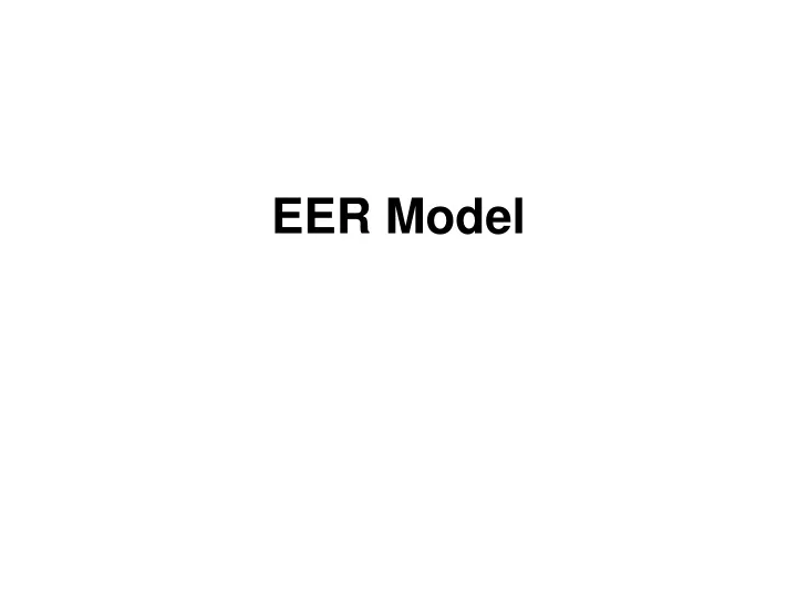 eer model