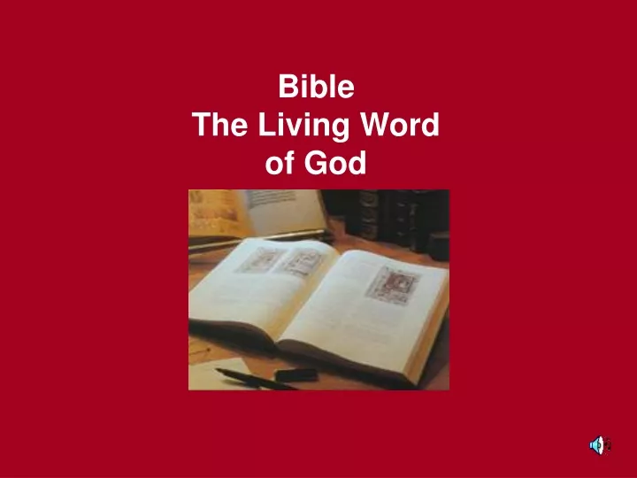bible the living word of god