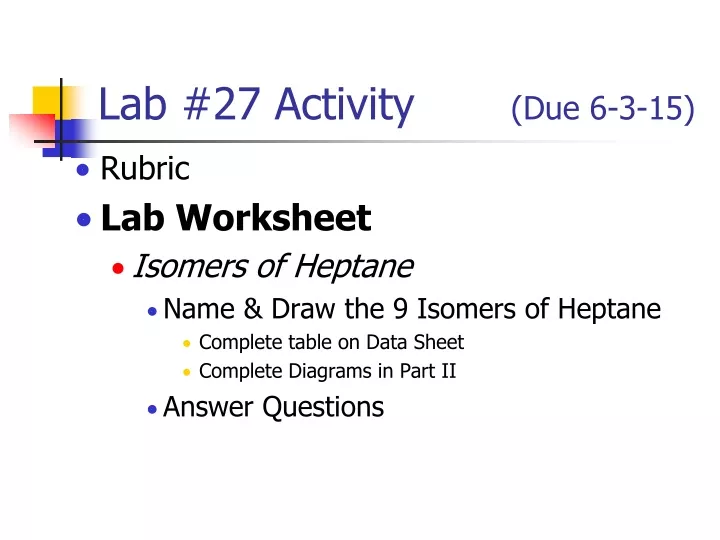 lab 27 activity due 6 3 15