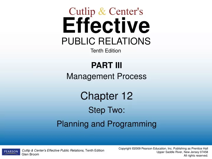 cutlip center s effective public relations