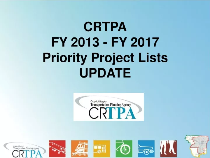 crtpa fy 2013 fy 2017 priority project lists