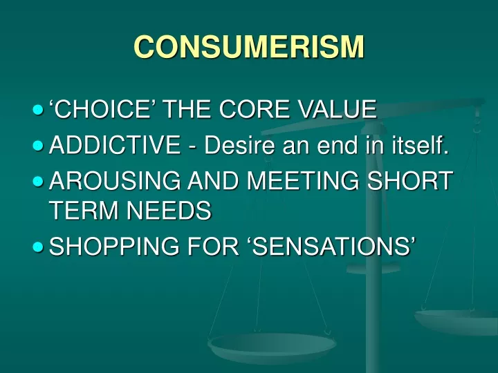 consumerism