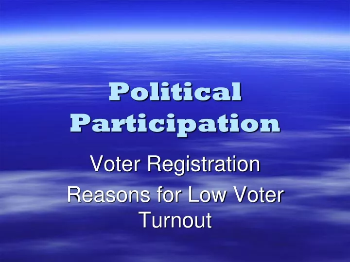 political participation