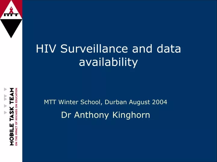 hiv surveillance and data availability
