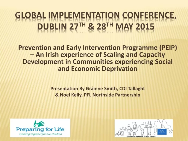 global implementation conference dublin 27 th 28 th may 2015