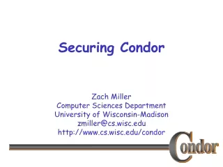 Securing Condor