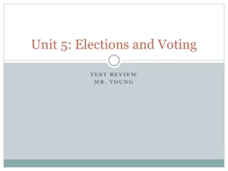 Unit 5: Elections and Voting