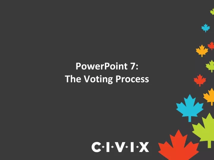 powerpoint 7 the voting process