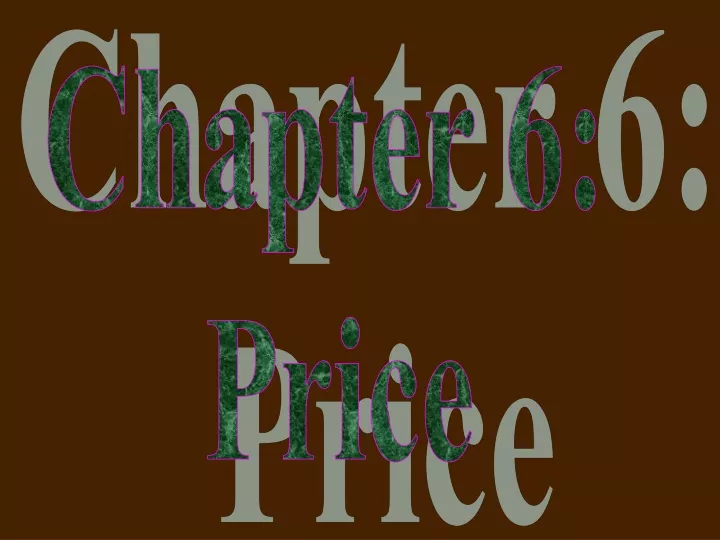 chapter 6 price
