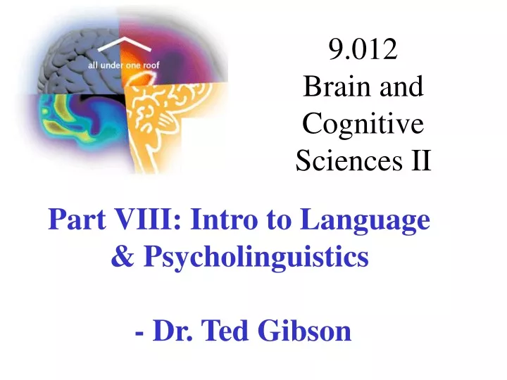 9 012 brain and cognitive sciences ii
