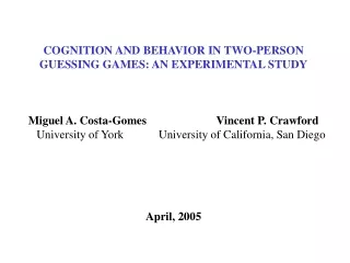 OVERVIEW I) INTRODUCTION II) EXPERIMENTAL DESIGN  III) ECONOMETRIC MODEL IV) SOME FINDINGS